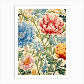 Floral Wallpaper 369 Art Print