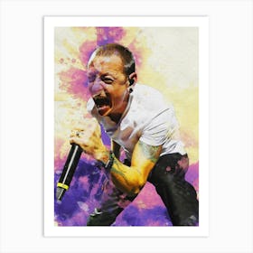 Smudge Chester Bennington Live Concert 2 Art Print