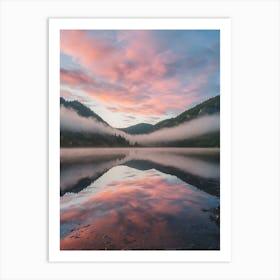 Sunrise In The Mountains 9 Art Print