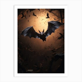 Bat Cave Realistic 4 Art Print