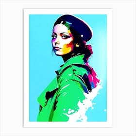 Beautiful Policewoman 2 Art Print