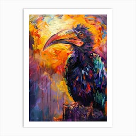 Horned Stork 1 Art Print