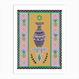 Pineapple Vase Art Print