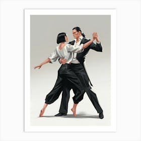 Tango Dancers 3 Art Print