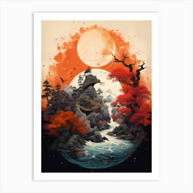 Japanese Landscape Art Print