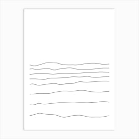 Wavy Lines 5 Art Print