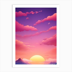 Sunset Landscape Art Print