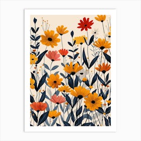 Namaqualand Daisy Groovy 30 Art Print