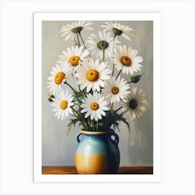 Daisies In A Vase Art Print