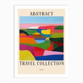 Abstract Travel Collection Poster Latvia 3 Art Print