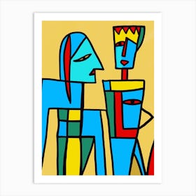 Mother and son Art Print