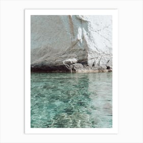 Aqua Reflections, Milos Art Print