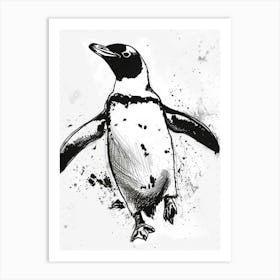 King Penguin Waddling 4 Art Print