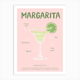 Margarita Cocktail Print Art Print