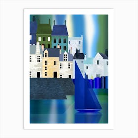 Coastal Town 1 Art Print