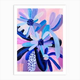 Blue Daisies 3 Art Print