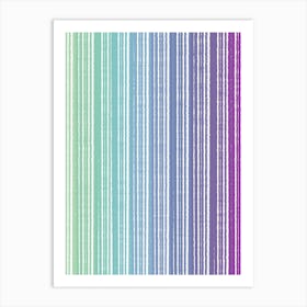 Rainbow Stripes Art Print