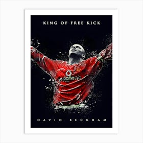 David Beckham Drawing Art Print