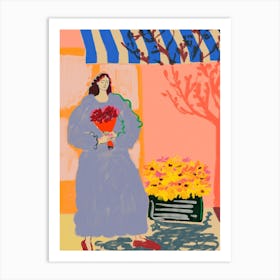 Flower Shopping Art Print