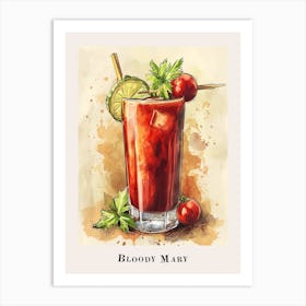 Bloody Mary Tile Poster 3 Art Print