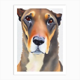 Greyhound Watercolour Dog Art Print