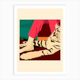 Chilling Tiger 3 Art Print