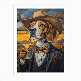 Whimsical Dogs 43 Art Print