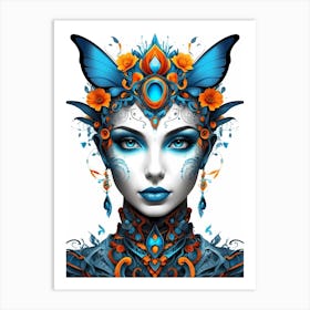 Blue Butterfly 2 Art Print