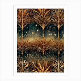 Golden Trees Art Print