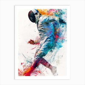 Fencer sport Art Print