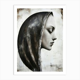 Woman'S Head Art Art Print