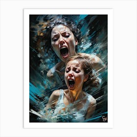 The Anger Of Women Art Print