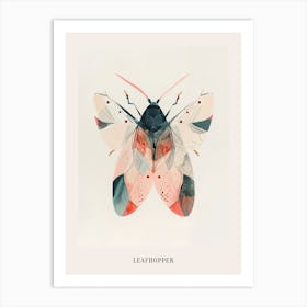 Colourful Insect Illustration Leafhopper 9 Poster Art Print