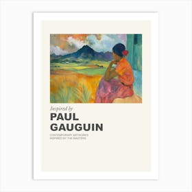 Museum Poster Inspired By Paul Gauguin 4 Art Print