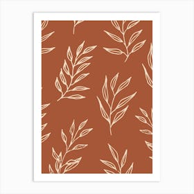 Leaf Pattern Art Print