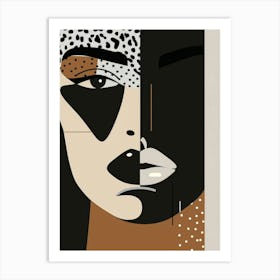 Abstract Portrait Of A Woman 84 Art Print