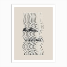 'Wavy Lines' 1 Art Print