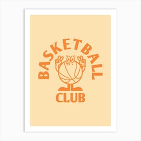 Retro Wall Art Vintage Decor Retro Cartoon Printable Art Basketball Club Apartment Decor Trendy Retro Poster Art Print