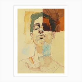 Portrait Of A Man 1 Art Print