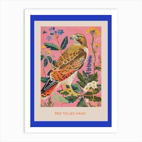 Spring Birds Poster Red Tailed Hawk 5 Art Print