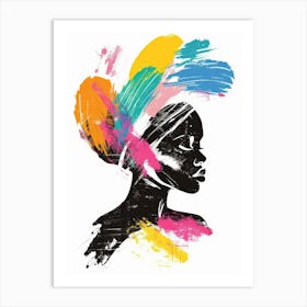 Portrait Of African Woman 76 Art Print