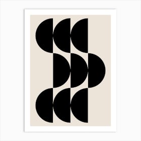 Mid Century Abstract Shapes Art Print