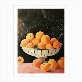 Art Deco Peaches 2 Art Print