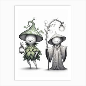 Witch And The Wizard Art Print