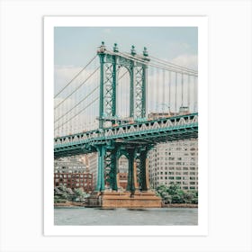 Manhattan Bridge Colorful Art Print