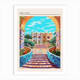 Parc Guell Barcelona Spain Art Print