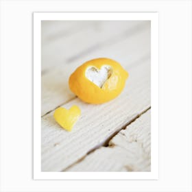 Lemon Heart Art Print