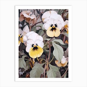 Wild Pansy 1 Flower Painting Art Print