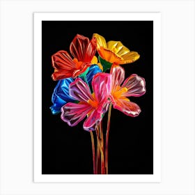 Bright Inflatable Flowers Geranium 2 Art Print