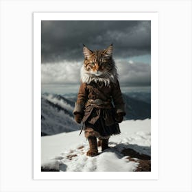 Viking Cat 2 Art Print
